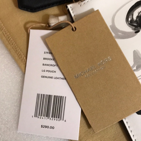 🥰 MK Marilyn Monroe Print Calf Leather Pouch - Picture 9 of 10